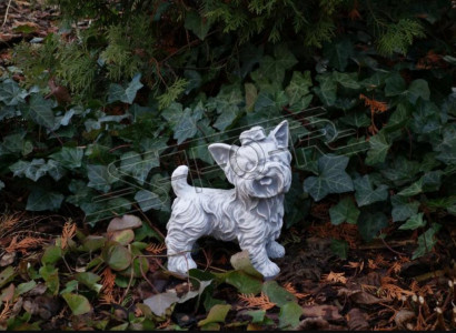 Garten Dekoration Hund Weiß Terrasse Stein Figuren Dekorative Statue Figur